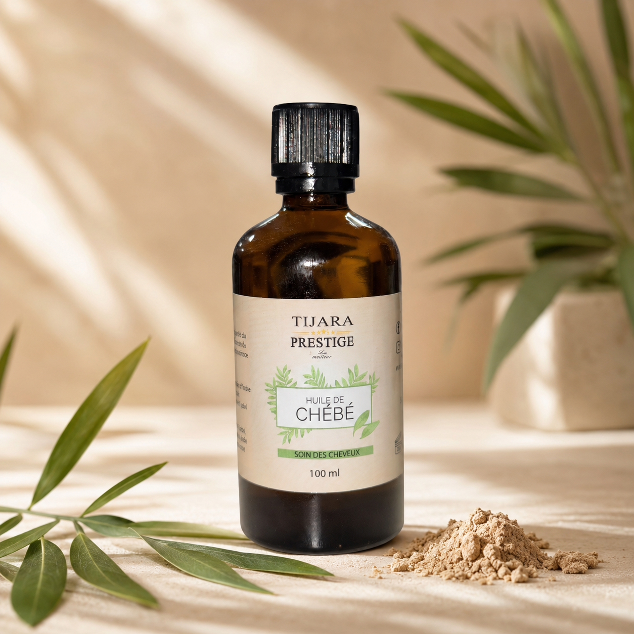 Huile de Chébé – Soin des cheveux (100 ml)