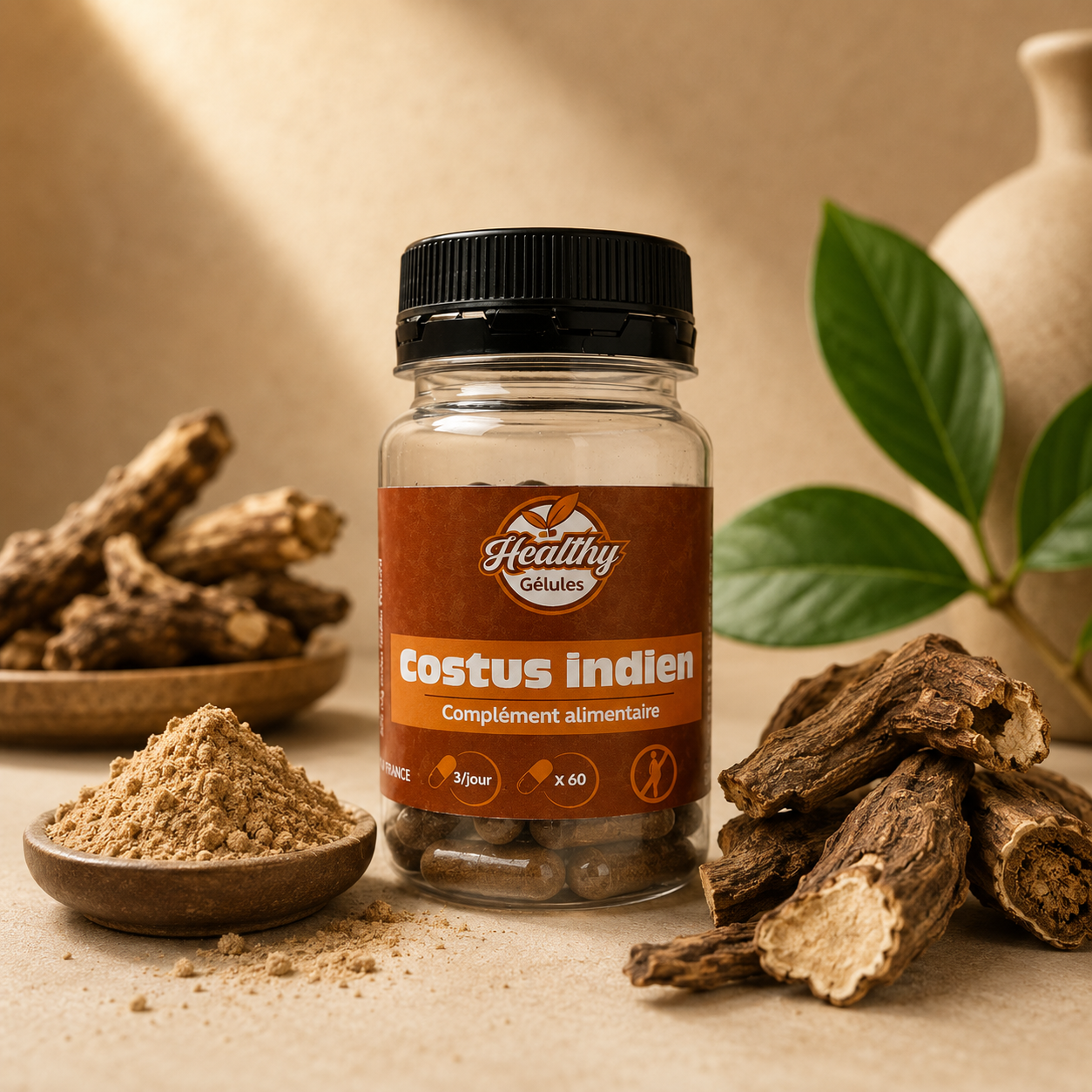 Costus Indien – Complément alimentaire (60 gélules)