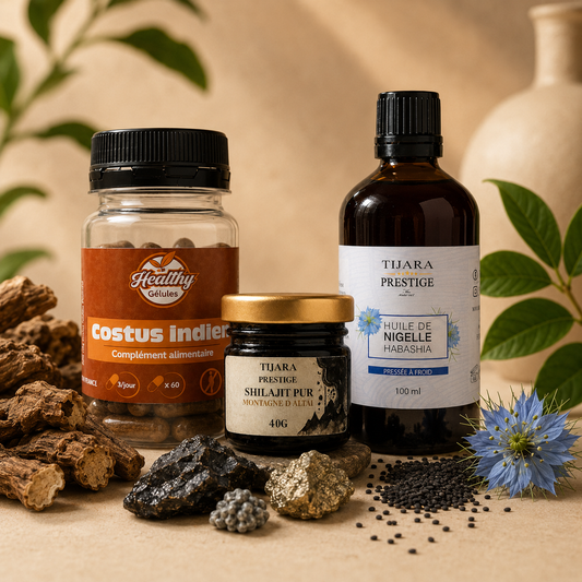 Pack Fertilité: Shilajit + Costus indien + Huile de Nigelle Habashia